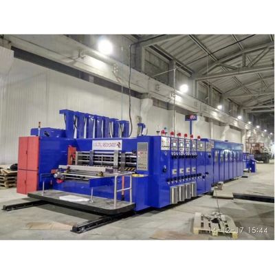 5500 KG Impressora automática de flexão Slotter Die Cutter Inline Folder Gluer Machine para caixa corrugada máquina Ffg Case Maker Machine