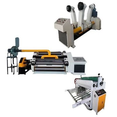Máquina de fabricação de cartão ondulado de face única com motor servo principal de 12,5 kW