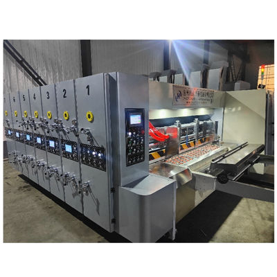 Máquina de impressão flexo corrugada de 1000 kg com slotter e longa vida útil