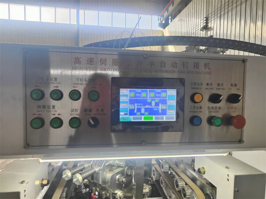 30-150 mm Distância entre as unhas LIHENG Máquina de costura de cartão de cabeça dupla semiautomática