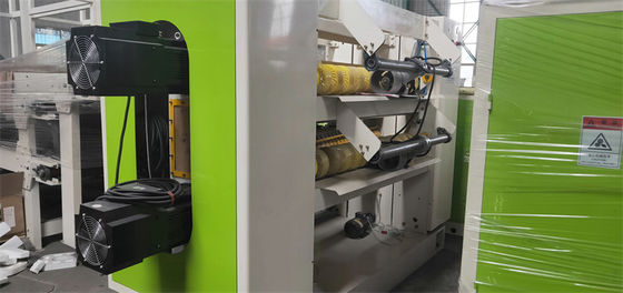 Máquina de corte de folhas NC de camadas duplas Função de corte de papel para comprimento de trilho de 6000 mm