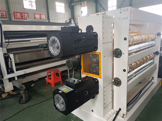 Máquina de corte rotativa de camada dupla de faca helicoidal para linha de corrugador 6000mm