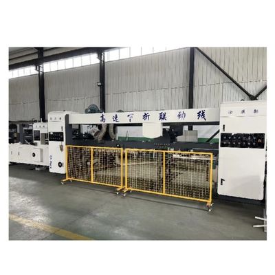 Máquina de Impressão Flexo de Caixa de Cartão Corrugada com 4 Cores e Gluer Automático de Carteira