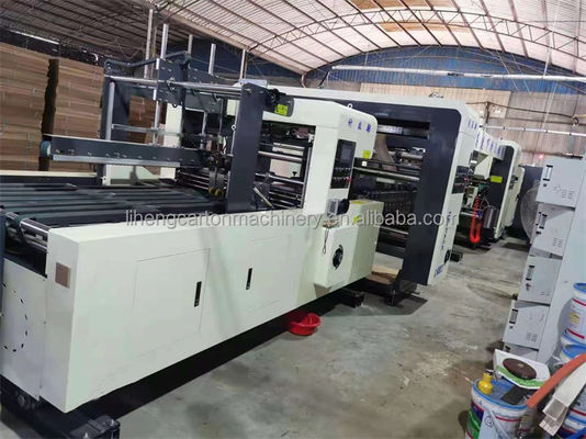 Máquina de Impressão Flexo de Caixa de Cartão Corrugada com 4 Cores e Gluer Automático de Carteira
