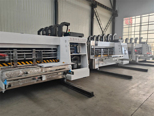 Máquina de Impressão Flexo de Caixa de Cartão Corrugada com 4 Cores e Gluer Automático de Carteira