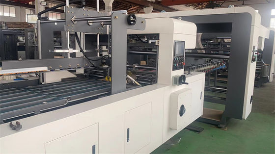 Máquina de impressão automática de caixa de cartão corrugada flexográfica com colagem automática de pasta feita
