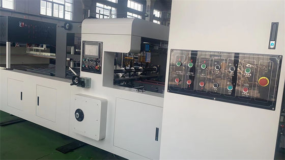 Máquina de impressão automática de caixa de cartão corrugada flexográfica com colagem automática de pasta feita