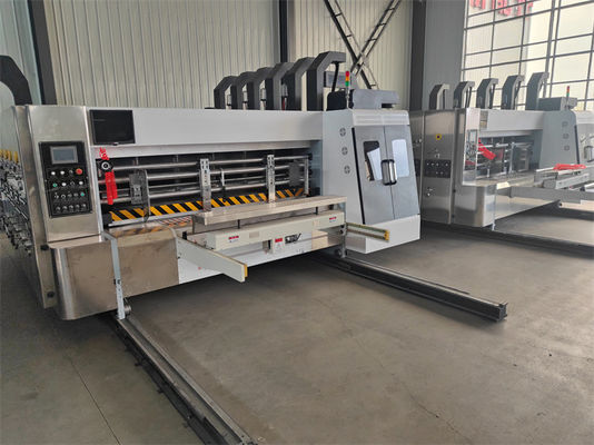 5500 KG Impressora automática de flexão Slotter Die Cutter Inline Folder Gluer Machine para caixa corrugada máquina Ffg Case Maker Machine