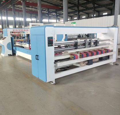 30-150 mm Distância de pregas Máquina de colagem automática de dobragem para caixas de cartão onduladas