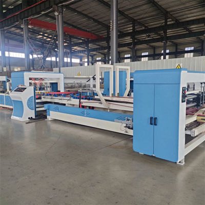 30-150 mm Distância de pregas Máquina de colagem automática de dobragem para caixas de cartão onduladas