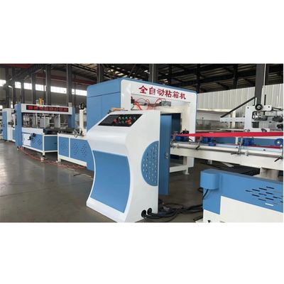 30-150 mm Distância de pregas Máquina de colagem automática de dobragem para caixas de cartão onduladas