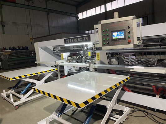 Máquina de costura de caixas de cartão ondulado de duas peças com altura máxima de 2000 mm