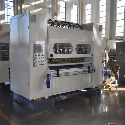 Máquina de moldagem de papel Nc Slitter Scorer de lâmina fina com máquina de empilhamento para corrugado