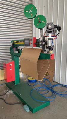 Máquina de costura de caixas de cartão, com motor a servo, a mão, para caixas de cartão