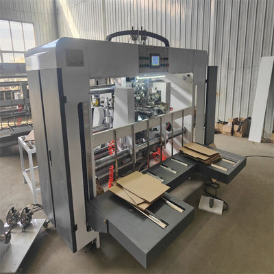 3200 KG Máquina de costura semiautomática de duas peças para fabricação de caixas onduladas