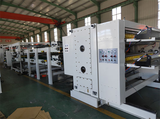 12.5KW Servo motor principal de condução linha de produção de papel corrugado para compradores globais