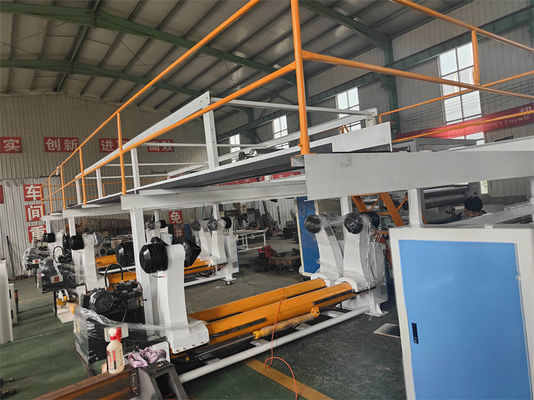12.5KW Servo motor principal de condução linha de produção de papel corrugado para compradores globais