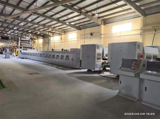 12.5KW Servo motor principal de condução linha de produção de papel corrugado para compradores globais