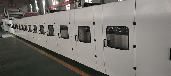 Máquina de fabricação de caixas corrugadas automática de alta velocidade de 3 plissas Modelo e desempenho mais recentes