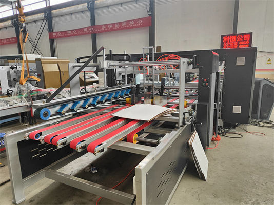 Máquina de colagem de pasta de cartão totalmente automática para costura de caixa de cartão Tecnologia avançada