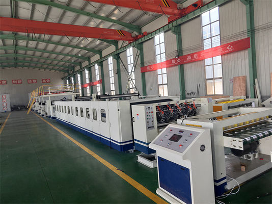 Linha automática de produção de cartão ondulado 3/5/7 com motor principal de 12,5 kW
