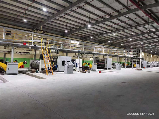 Máquina de fabricação de cartão ondulado de 3/5/7 camadas fácil de operar para soluções de embalagem de alimentos