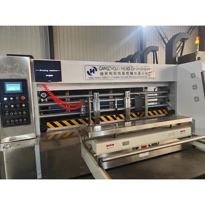 150-200 Pcs/min Velocidade Cartão corrugado Corte a moagem Flexo máquina de impressão 1000 kg peso