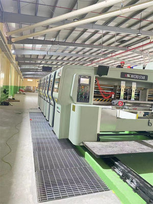 Máquina automática de impressão flexográfica, de corte a borracha, de corte a óleo, de fabricação de caixas de cartão onduladas