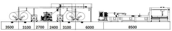 Máquina corrugada sem dedos tipo 2 de faceta única para corte de comprimento de 300mm-9999mm