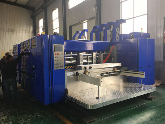 Máquina de impressão flexopintada de 4 cores de alto desempenho para caixas de cartão de papel ondulado