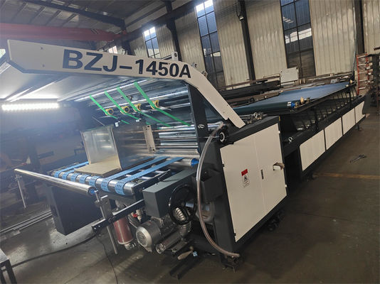 Máquina de laminação semiautomática a motor elétrico para laminação brilhante de papelão