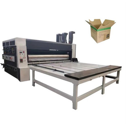Cadeia de alimentação caixa ondulada semi-automática fazer impressora Flexo Slotter máquina de corte de die