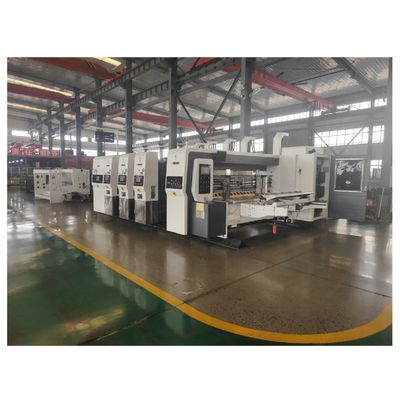 Máquina de fabricação de caixas de cartão automática de cartão corrugado Flexo Die Cutter / impressora