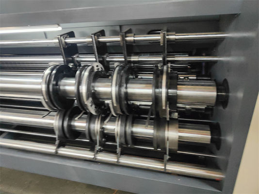 Alimentação avançada de cadeia 2 Cor corrugado de placas Flexo Impressão máquina rotativa Slotting