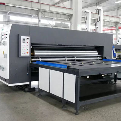 Alimentação avançada de cadeia 2 Cor corrugado de placas Flexo Impressão máquina rotativa Slotting