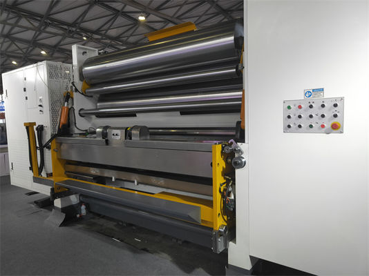 Máquina corrugada de facetas únicas para linha de produção de cartão de 10000 kg