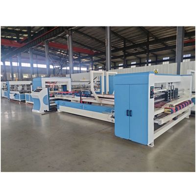 Máquina de colagem de pasta de caixa de papelão padrão para quatro caixas de cartão de seis cantos