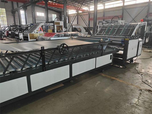 Máquina de laminação de flauta de cartão ondulado semiautomático de alta produtividade 13,5m x 2m x 2,9m
