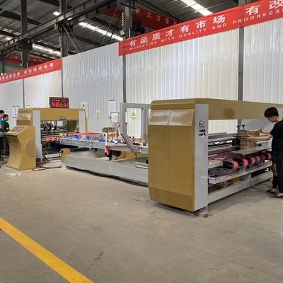 Lojas de alimentos e bebidas Caixas de cartão corrugadas Gluer automático de pasta com tensão 380V