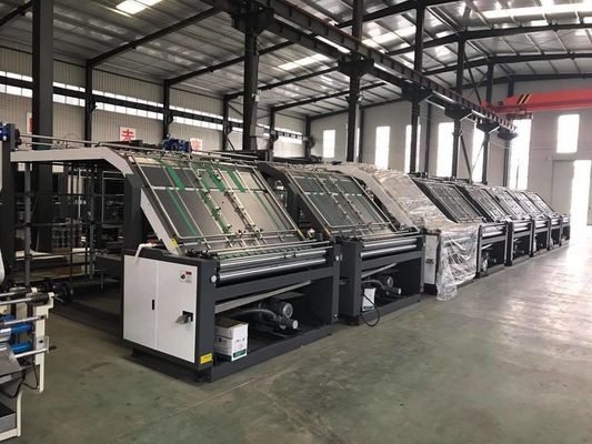 Máquina de laminação semiautomática de cartão de papelão de flauta para caixas onduladas 13kw