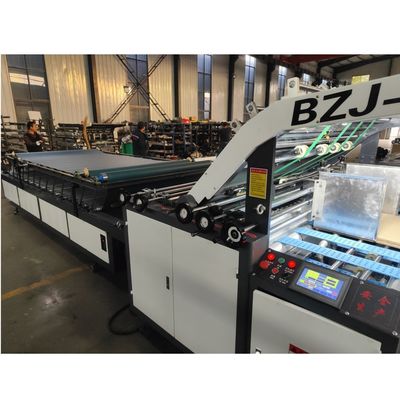 Máquina de laminação semiautomática de cartão de papelão de flauta para caixas onduladas 13kw
