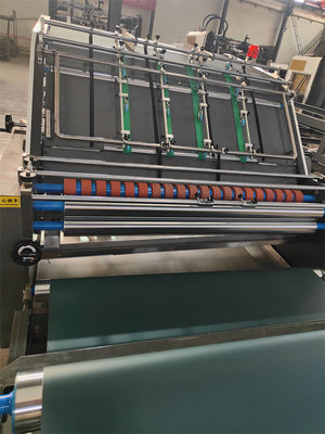 Máquina de laminação semiautomática de cartão de papelão de flauta para caixas onduladas 13kw