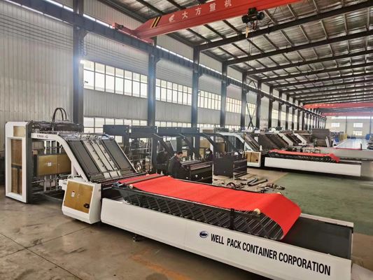 Laminador automático de flauta de papelão de alta velocidade para fabricação de caixas de cartão