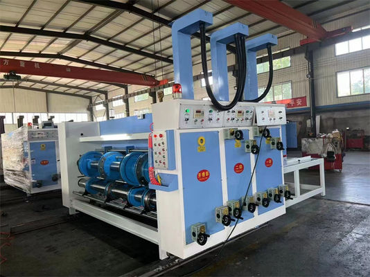 Impressora e impressora de flexografia semiautomática Máquina de corte a jato para fabricação de caixas de cartão onduladas