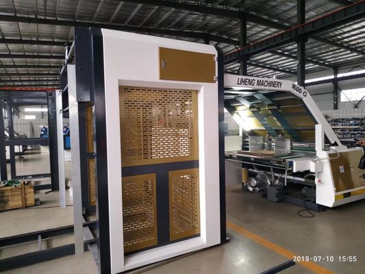 Máxima velocidade 6000 folhas/h laminador de flauta alimentação automática papel ondulado cartão caixa de cartão máquina de fabricação