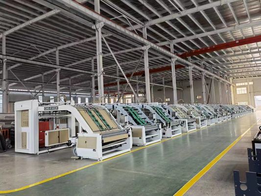 220V Publicidade C Boxmac Máquina de laminação de caixa de papel ondulado semiautomática de flauta