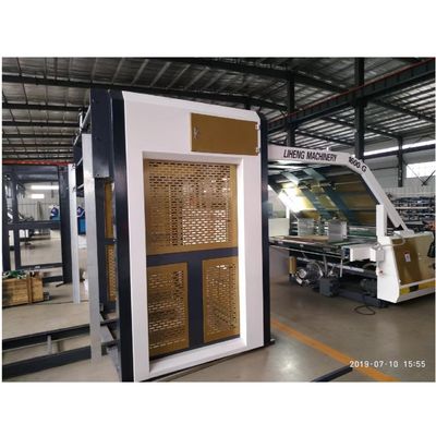 Máquina de laminação de flauta com laminação automática de papelão pequeno 13,5m x 2m x 2,9m