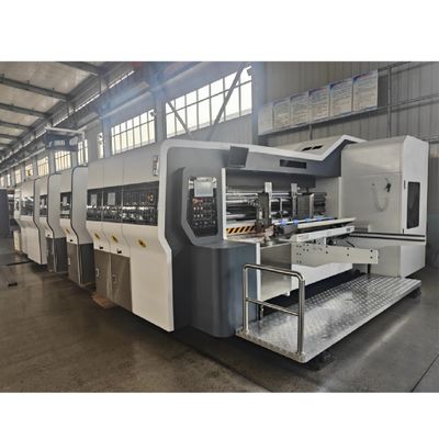 Máquina de impressão flexopintada totalmente automática de corte a óleo de cartão corrugado usado com estilo