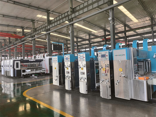 Máquina de impressão e corte automática para impressão de caixas de cartão ondulado