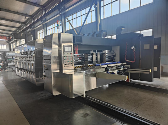 Máquina de corte de matriz de impressão flexo de 4 cores totalmente automática com tensão de 380 V
